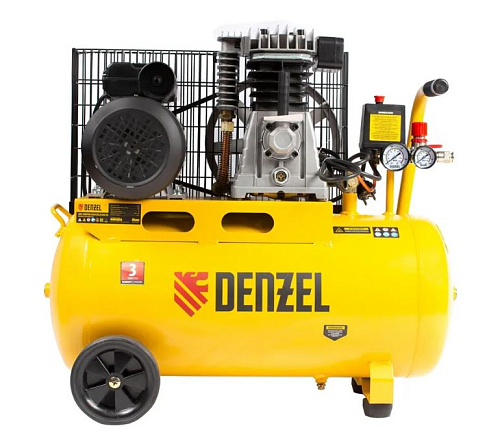 Компрессор масляный ременной 50 л, 2,3 кВт, 400 л/мин, 10 бар, 230 В Denzel BCI2300/50 Компрессор масляный ременной 50 л, 2,3 кВт, 400 л/мин, 10 бар, 230 В Denzel BCI2300/50