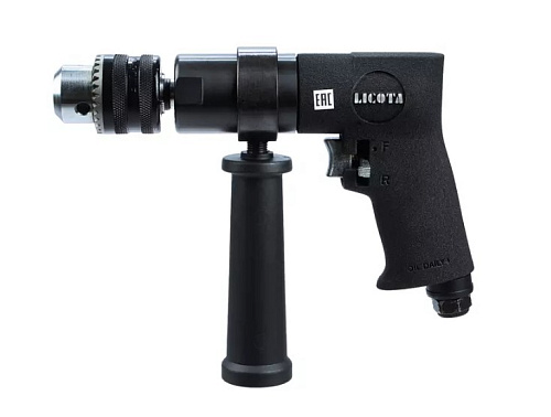 Дрель пневматическая 1/2" ЗВП 13 мм усиленная с реверсом Licota Дрель пневматическая 1/2" ЗВП 13 мм усиленная с реверсом Licota
