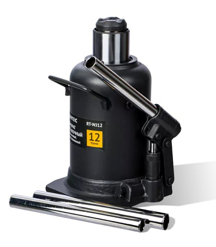 Домкрат бутылочный 12 т 235-590 мм двухштоковый RUNTEC Домкрат бутылочный 12 т 235-590 мм двухштоковый RUNTEC