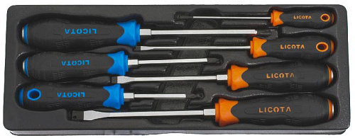 Набор отверток 7 шт комбинированных, в ложементе ПВХ Licota Набор отверток 7 шт комбинированных, в ложементе ПВХ Licota