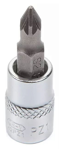 Головка торцевая со вставкой 1/4" PZ1, 37 мм Licota Головка торцевая со вставкой 1/4" PZ1, 37 мм Licota