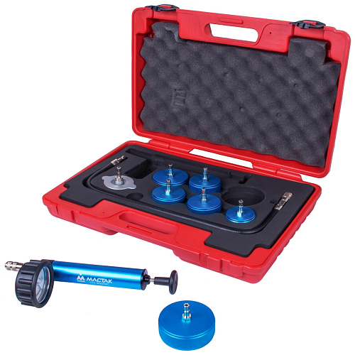 Набор для тестирования герметичности системы охлаждения двигателей грузовых автомобилей МАСТАК Набор для тестирования герметичности системы охлаждения двигателей грузовых автомобилей МАСТАК