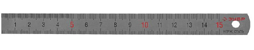 Линейка металлическая 150 мм, нержавеющая сталь, усиленная ЗУБР Линейка металлическая 150 мм, нержавеющая сталь, усиленная ЗУБР