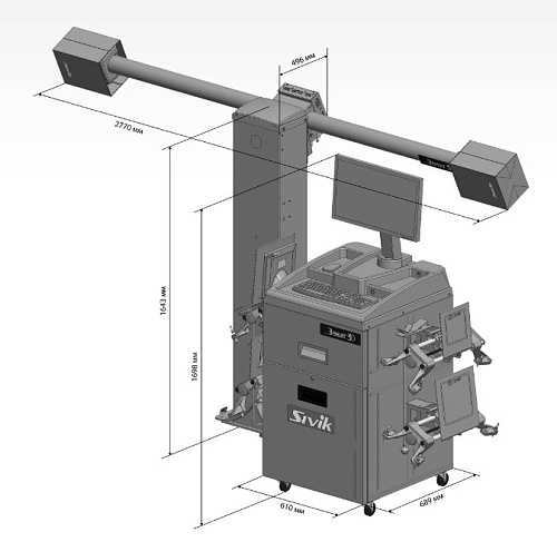 Стенд регулировки углов установки колес Зенит-3D SIVIK М2КС (ямный с кабинетом) Стенд регулировки углов установки колес Зенит-3D SIVIK М2КС (ямный с кабинетом)