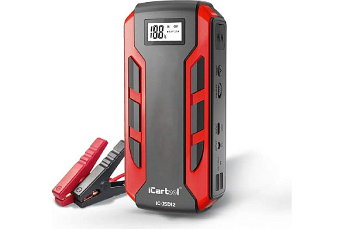 Пуско-зарядное устройство 12 В, 12 000 мАч, 500/800 А iCarTool Пуско-зарядное устройство 12 В, 12 000 мАч, 500/800 А iCarTool