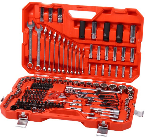 Набор инструмента 219 предм (1/4", 3/8", 1/2") JTC Набор инструмента 219 предм (1/4", 3/8", 1/2") JTC