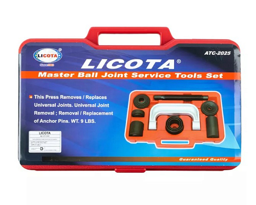 Набор для монтажа и демонтажа шаровых соединений "струбцинный" 9 предм Licota Набор для монтажа и демонтажа шаровых соединений "струбцинный" 9 предм Licota