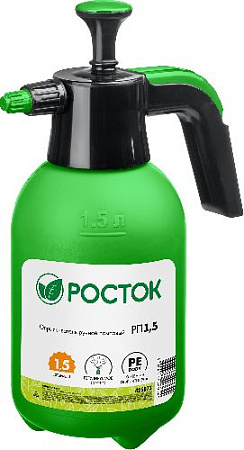 Опрыскиватель ручной помповый 1,5 л колба из полиэтилена РОСТОК РП-1,5 Опрыскиватель ручной помповый 1,5 л колба из полиэтилена РОСТОК РП-1,5