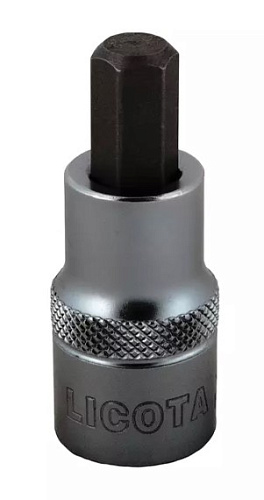 Головка торцевая с шестигранной вставкой 1/2" H 8, 55 мм Licota Головка торцевая с шестигранной вставкой 1/2" H 8, 55 мм Licota