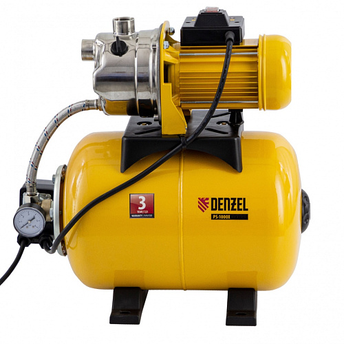 Насосная станция автоматическая 1000 Вт, 3500 л/ч, подъем 44 м, нержавейка Denzel PS1000Х Насосная станция автоматическая 1000 Вт, 3500 л/ч, подъем 44 м, нержавейка Denzel PS1000Х