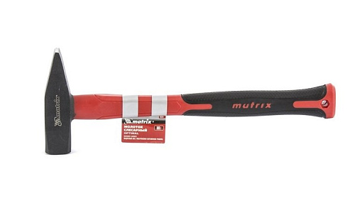 Молоток 200 гр с фибергласовой рукояткой, квадратный боек MATRIX optimal Молоток 200 гр с фибергласовой рукояткой, квадратный боек MATRIX optimal