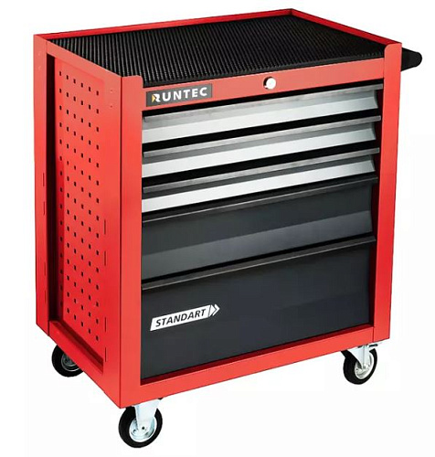 Тележка инструментальная 5 полок, красная RUNTEC Standart Тележка инструментальная 5 полок, красная RUNTEC Standart