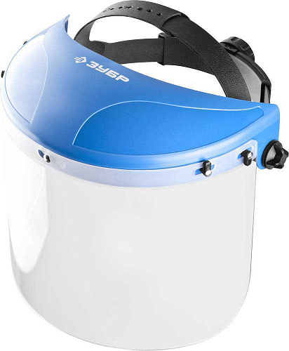 Маска защитная 315*220 мм, ударопрочный поликарбонат 2 мм, с храповиком ЗУБР Маска защитная 315*220 мм, ударопрочный поликарбонат 2 мм, с храповиком ЗУБР