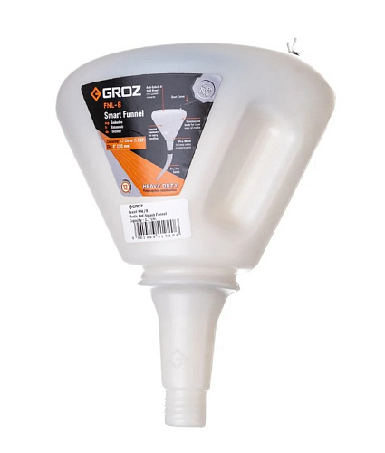 Воронка пластмассовая 1,7 л с крышкой GROZ FNL/8 Воронка пластмассовая 1,7 л с крышкой GROZ FNL/8