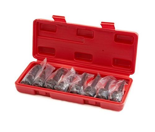 Набор насадок ударных 1/2" SPLINE, M5-M18 (8 предм) ROSSVIK Набор насадок ударных 1/2" SPLINE, M5-M18 (8 предм) ROSSVIK