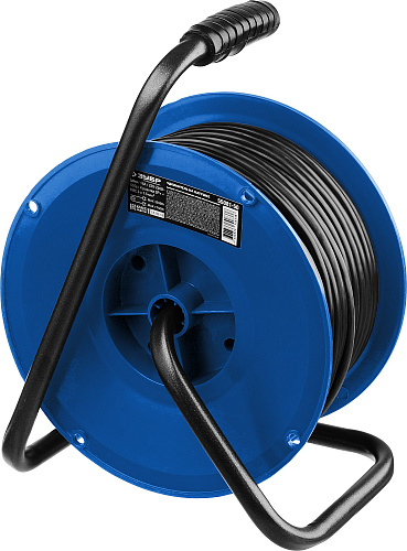 Удлинитель на катушке ПВС 50 м, 4 гнезда, 3*1,5 кв.мм, 3500 Вт, IP44 ЗУБР Профессионал ПВС-315 Удлинитель на катушке ПВС 50 м, 4 гнезда, 3*1,5 кв.мм, 3500 Вт, IP44 ЗУБР Профессионал ПВС-315