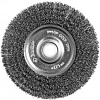 Щетка дисковая 125 мм/12,7 мм для для точильно-шлиф. станка, витая стальная проволока 0,3 мм ЗУБР Щетка дисковая 125 мм/12,7 мм для для точильно-шлиф. станка, витая стальная проволока 0,3 мм ЗУБР
