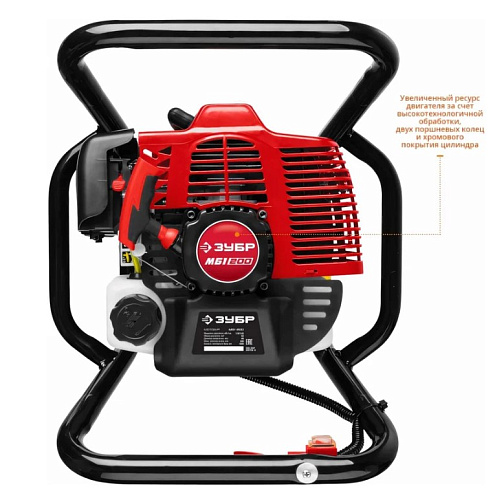 Мотобур (бензобур) со шнеком, d=60-200 мм, 52 см3, 1 оператор, ЗУБР Мотобур (бензобур) со шнеком, d=60-200 мм, 52 см3, 1 оператор, ЗУБР