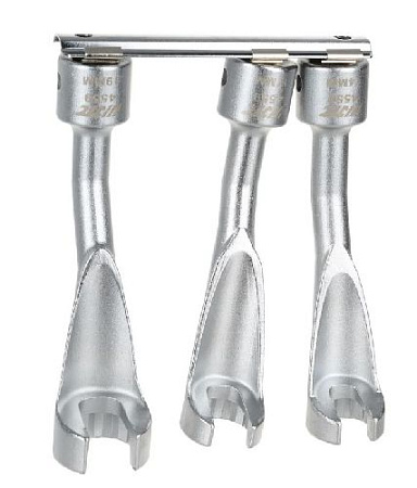 Набор разрезных ключей для топливных трубок 14-19 мм, 3 предм. JTC Набор разрезных ключей для топливных трубок 14-19 мм, 3 предм. JTC