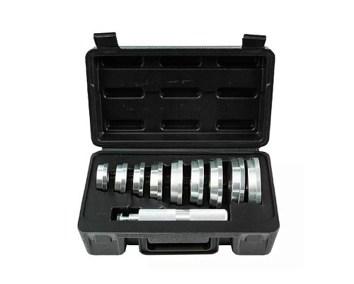 Набор оправок для запресовки сальников, подшипников, салентблоков 10 предм SpecX A01628 Набор оправок для запресовки сальников, подшипников, салентблоков 10 предм SpecX A01628