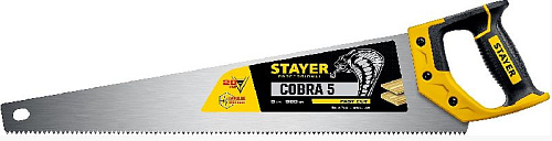 Ножовка по дереву 500 мм, 5TPI STAYER Cobra 5 Ножовка по дереву 500 мм, 5TPI STAYER Cobra 5