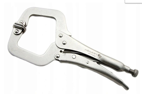 Тиски ручные 280 мм С-образные, шарнирные губки HOEGERT Тиски ручные 280 мм С-образные, шарнирные губки HOEGERT