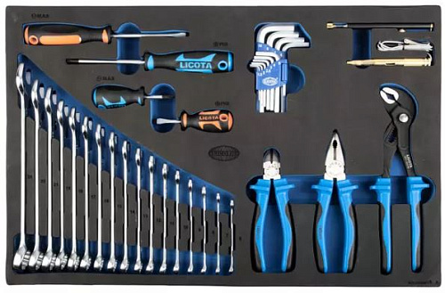 Набор инструмента 144 предм (1/4", 1/2") 6-гран. в ложементе EVA Licota Набор инструмента 144 предм (1/4", 1/2") 6-гран. в ложементе EVA Licota