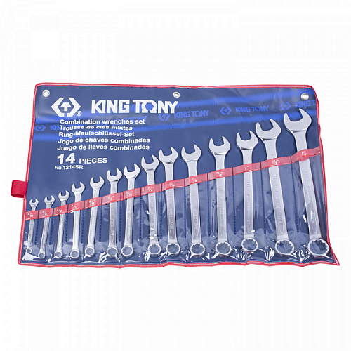 Набор ключей комбинированных 5/16"-1 1/4" (14 шт.) в сумке KING TONY 1214SR Набор ключей комбинированных 5/16"-1 1/4" (14 шт.) в сумке KING TONY 1214SR
