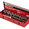 Набор головок торцевых 19-50 мм (3/4") 12 гр., 20 предм., в кейсе MATRIX Набор головок торцевых 19-50 мм (3/4") 12 гр., 20 предм., в кейсе MATRIX