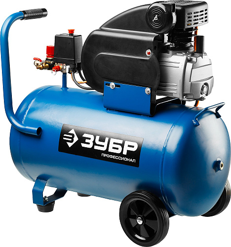 Компрессор масляный прямой привод 50 л, 1,5 кВт, 240 л/мин, 8 бар, 220 В ЗУБР Профессионал Компрессор масляный прямой привод 50 л, 1,5 кВт, 240 л/мин, 8 бар, 220 В ЗУБР Профессионал
