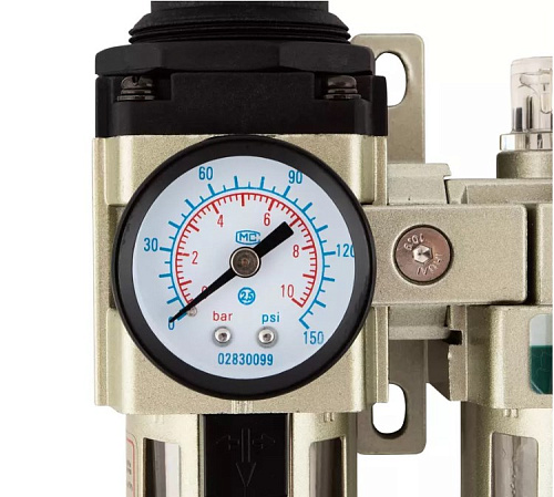 Модульная группа для подготовки воздуха с регулятором давления и манометром 1/4", 5 мкм. GARWIN Модульная группа для подготовки воздуха с регулятором давления и манометром 1/4", 5 мкм. GARWIN