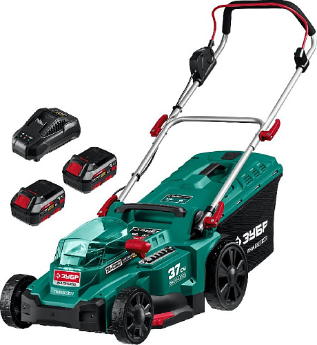 Газонокосилка аккумуляторная 370 мм, 36 В (2*18 В), тип С1-18, бесщ. двиг. ЗУБР Газонокосилка аккумуляторная 370 мм, 36 В (2*18 В), тип С1-18, бесщ. двиг. ЗУБР