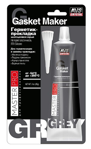 Герметик-прокладка нейтральный 85 г MasterPro "серый" AVS AVK-349 Герметик-прокладка нейтральный 85 г MasterPro "серый" AVS AVK-349