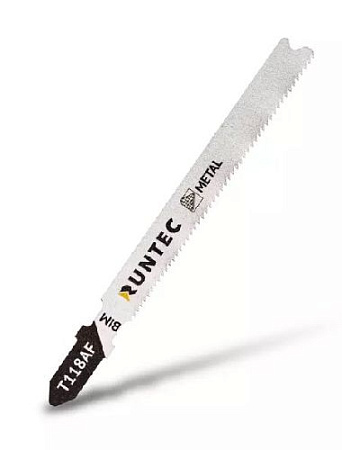 Пилка для лобзика по металлу 67*1.2-1.5 мм T 118 AF, BIM (5 шт.) RUNTEC Пилка для лобзика по металлу 67*1.2-1.5 мм T 118 AF, BIM (5 шт.) RUNTEC