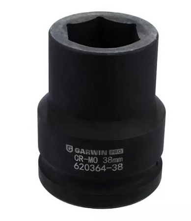 Головка торцевая ударная 1 1/2" 38 мм, 6 гр. GARWIN PRO Головка торцевая ударная 1 1/2" 38 мм, 6 гр. GARWIN PRO