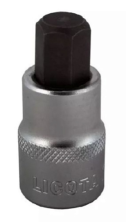 Головка торцевая с шестигранной вставкой 1/2" H 1/2", 55 мм Licota Головка торцевая с шестигранной вставкой 1/2" H 1/2", 55 мм Licota