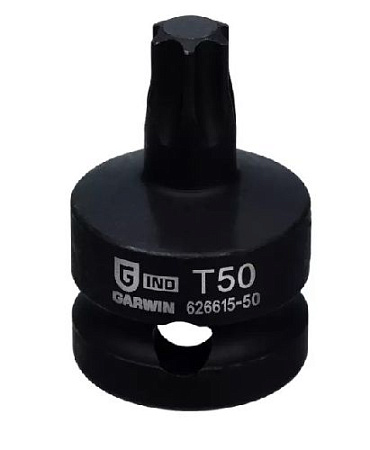 Головка торцевая ударная Torx 1/2" T50, L=38 мм Garwin Головка торцевая ударная Torx 1/2" T50, L=38 мм Garwin