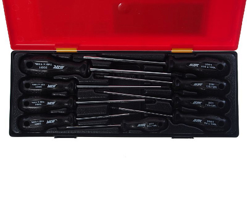 Набор отверток TORX 9 шт в ложемент-кейсе JTC Набор отверток TORX 9 шт в ложемент-кейсе JTC