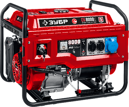 Генератор бензиновый с электростартером 8,0 кВт, 220 В ЗУБР МАСТЕР Генератор бензиновый с электростартером 8,0 кВт, 220 В ЗУБР МАСТЕР