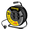 Удлинитель на катушке КГ 30 м, 4 гнезда, 3*2,5 кв.мм, 4000 Вт, IP44 STAYER RX 325 Удлинитель на катушке КГ 30 м, 4 гнезда, 3*2,5 кв.мм, 4000 Вт, IP44 STAYER RX 325