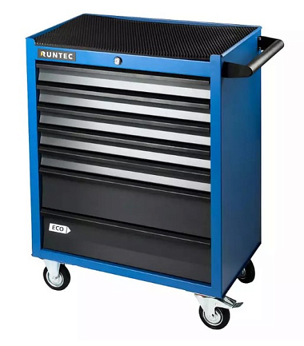 Тележка инструментальная 7 полок, синяя RUNTEC ECO Тележка инструментальная 7 полок, синяя RUNTEC ECO
