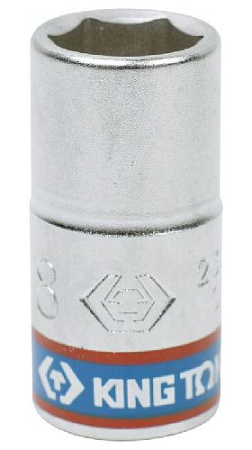 Головка торцевая 1/4" 8 мм, 6 гр., KING TONY 233508M Головка торцевая 1/4" 8 мм, 6 гр., KING TONY 233508M