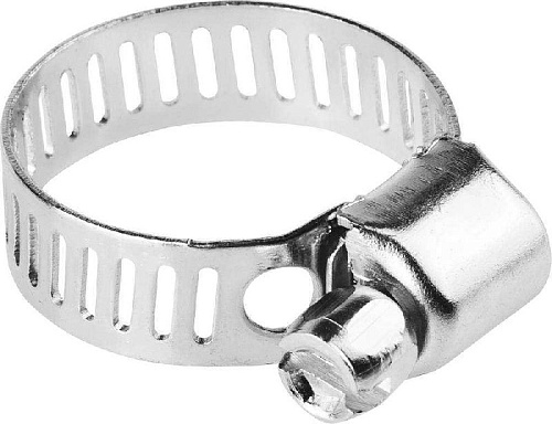 Хомут стальной 18-25 мм, 8 мм оцинкованый (5 шт.) Stayer Хомут стальной 18-25 мм, 8 мм оцинкованый (5 шт.) Stayer