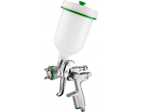 Краскопульт с верхним бачком 600 мл, HVLP, дюза 1,3 мм KRAFTOOL JETA 1000 Краскопульт с верхним бачком 600 мл, HVLP, дюза 1,3 мм KRAFTOOL JETA 1000