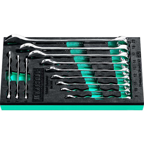 Набор ключей комбинированных 6-22 мм (12 шт.) в ложементе EVA KRAFTOOL Набор ключей комбинированных 6-22 мм (12 шт.) в ложементе EVA KRAFTOOL