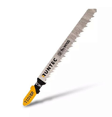 Пилка для лобзика по дереву 75*2,5 мм T 101 BR, HCS (5 шт.) RUNTEC Пилка для лобзика по дереву 75*2,5 мм T 101 BR, HCS (5 шт.) RUNTEC