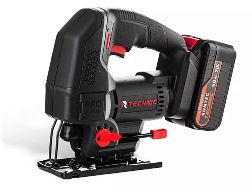Лобзик аккумуляторный 20 В, Li-Ion, 2*4 Ач, 700 Вт, в кейсе RUNTEC TECHNIC Лобзик аккумуляторный 20 В, Li-Ion, 2*4 Ач, 700 Вт, в кейсе RUNTEC TECHNIC
