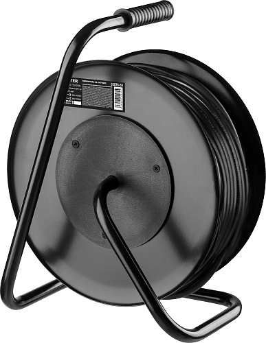 Удлинитель на катушке КГ 50 м, 4 гнезда, 3*2,5 кв.мм, 4000 Вт, IP44 STAYER RX-325 Удлинитель на катушке КГ 50 м, 4 гнезда, 3*2,5 кв.мм, 4000 Вт, IP44 STAYER RX-325