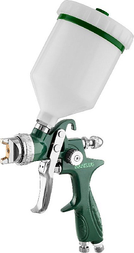 Краскопульт с верхним бачком 600 мл, HVLP, дюза 1,7 мм KRAFTOOL AirKraft Краскопульт с верхним бачком 600 мл, HVLP, дюза 1,7 мм KRAFTOOL AirKraft