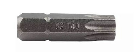Бита Torx 40 L=25 мм с отверстием (1/4" HEX) Licota Бита Torx 40 L=25 мм с отверстием (1/4" HEX) Licota